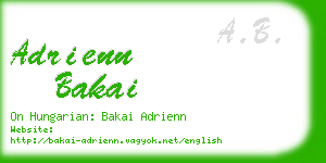 adrienn bakai business card